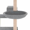 vidaXL Cat Tree with Sisal Scratching Posts Light Grey 82.5 cm