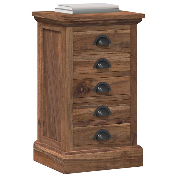 vidaXL Chest of Drawers Brown 35 x 30 x 60 cm Solid Teak Wood