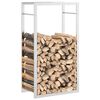 vidaXL Firewood Rack 50x28x94 cm Stainless Steel