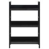 vidaXL 3-Layer Book Shelf Black 60x27.6x90.5 cm Engineered Wood