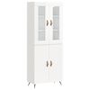 vidaXL Highboard High Gloss White 69,5x34x180 cm Engineered Wood