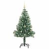 vidaXL Artificial Christmas Tree Snow Flocked with LED Light 150 cm