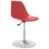 vidaXL Swivel Dining Chairs 6 pcs Red PP