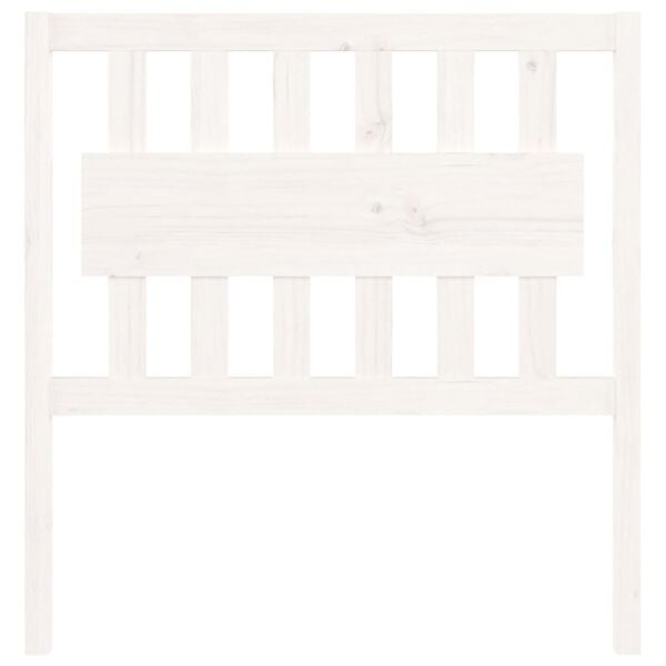vidaXL Bed Headboard White 95.5x4x100 cm Solid Wood Pine
