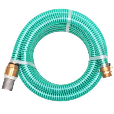 vidaXL Suction Hose with Brass Connectors 10 m 25 mm Green