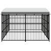 vidaXL Outdoor Dog Kennel with Roof 300x300x210 cm