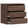 vidaXL Corner Chest of Drawers Brown Oak 60x41x58 cm Engineered Wood
