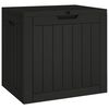 vidaXL Garden Storage Box Black 55.5x43x53 cm Polypropylene