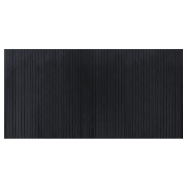 vidaXL Rug Rectangular Black 100x200 cm Bamboo