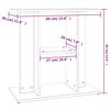 vidaXL Aquarium Stand White 60x30x60 cm Engineered Wood
