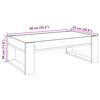 vidaXL Coffee Table with Infinity LED White 90x53x30 cm