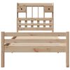 vidaXL Bookcase Bed without Mattress 90x200cm Solid Wood Pine
