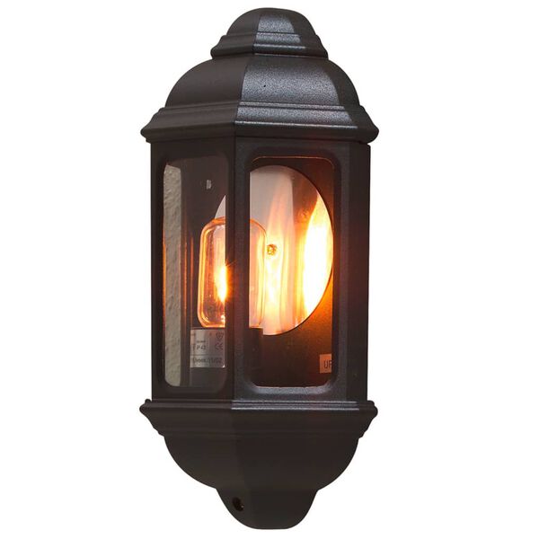 KONSTSMIDE Wall Light Cagliari Glass Matte Black