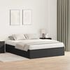 vidaXL Storage Bed Frame Black Oak 160 x 200 cm Engineered Wood