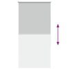 vidaXL Roller Blind Blackout Light Grey 90x130 cm Fabric Width 85.7 cm Polyester