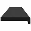 vidaXL Window Sill Black with Wood Grain 140 x 20 x 4.5 cm PVC