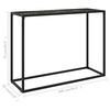 vidaXL Console Table Black 100x35x75 cm Tempered Glass