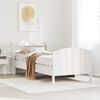 vidaXL Bed Frame without Mattress White 100x200 cm Solid Wood Pine