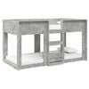 vidaXL Bunk Bed for Kids Concrete Grey 75 x 190 cm Engineered Wood