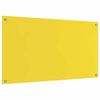 vidaXL Kitchen Backsplash 2 pcs Yellow 110 x 60 cm Tempered Glass