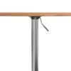 vidaXL Bar Table &Oslash;50x89.5 cm Solid Wood Beech