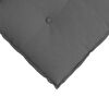 vidaXL Back Pillow Dark Grey 100 x 19 x 50 cm Fabric