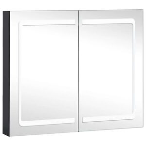 vidaXL LED Bathroom Mirror Cabinet 80x12.2x68 cm