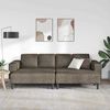 vidaXL Sofa Set Dark grey Faux suede leather