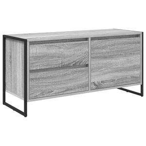 vidaXL TV Cabinet Grey Sonoma 100 x 36 x 49.5 cm Engineered Wood