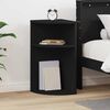 vidaXL End Table Black 29.6 x 29.6 x 60 cm Engineered Wood