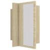 vidaXL LED Bathroom Mirror Cabinet Sonoma Oak 40x12x45 cm Acrylic