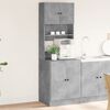 vidaXL Kitchen Cabinet Concrete Grey 60x50x180 cm Engineered Wood