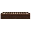 vidaXL Bed Frame without Mattress Brown Oak 135x190 cm Double Double