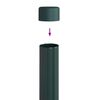 vidaXL Fence Posts 12 pcs Green 70 cm Powder-coated steel