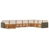 vidaXL Outdoor Sofa Set 8 pcs Natural Solid Acacia Wood