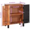 vidaXL Sideboard 3 pcs Brown 55 x 30 x 75 cm Solid Acacia Wood