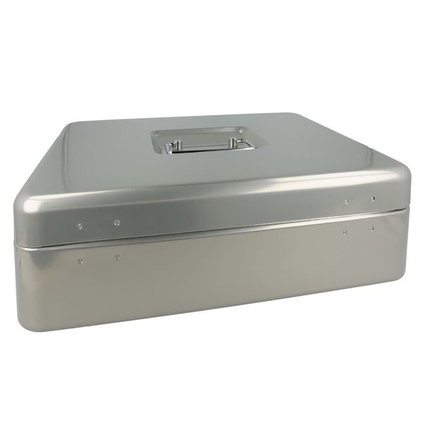 WESTCOTT Cash Box 301x242x91 mm Silver