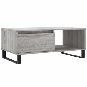 vidaXL Coffee Table Grey Sonoma 90x50x36.5 cm Engineered Wood
