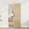 vidaXL Sliding Door Brown 61 x 198.5 cm Solid Pine Wood