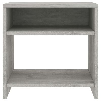 vidaXL Bedside Cabinet Concrete Grey 40x30x40 cm Engineered Wood