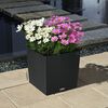 LECHUZA Planter CUBE Cottage 40 ALL-IN-ONE Granite