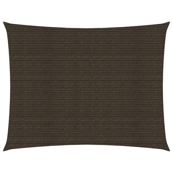 vidaXL Sunshade Sail 160 g/m&sup2; Brown 3x4 m HDPE