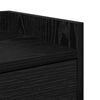 vidaXL Bedside Table Black Oak 40 x 29 x 60 cm Engineered Wood