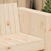 vidaXL Garden Sofa Brown 134 x 60 x 62 cm Solid Pine Wood