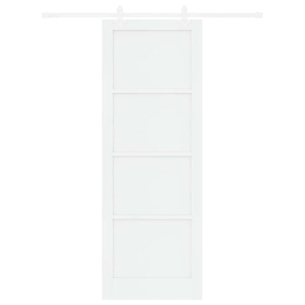 vidaXL Sliding Door White 83 x 232 cm Solid Pine Wood