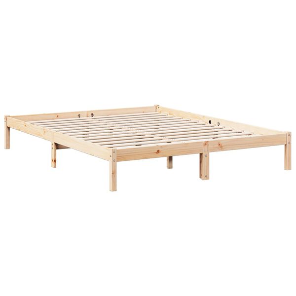 vidaXL Extra Long Bed Frame without Mattress 140x210 cm Solid Wood Pine