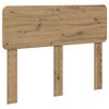 vidaXL Bed Frame Artisian Oak 120 x 200 cm Solid Pine Wood