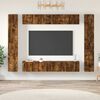 vidaXL 10 Piece TV Cabinet Set Smoked Oak Engineered Wood