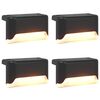 vidaXL Outdoor Solar Lights with Ground Spike 4 pcs Warm White 4.5 cm