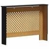 vidaXL Radiator Cover Black 112x19x81.5 cm MDF
